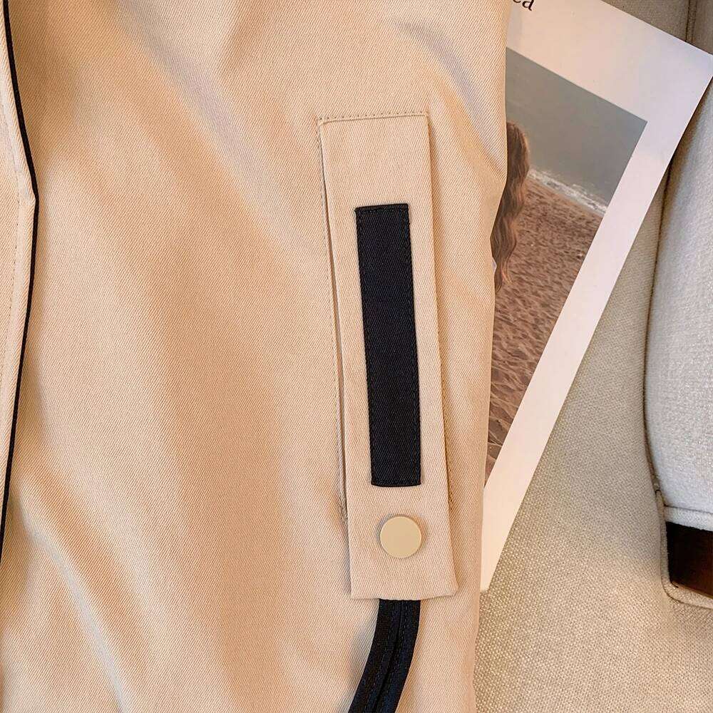 Plus Size Autumn Winter Casual Long Coat Loose and Comfortable Solid Color Storm Jacket 2024 New Women's Clothing High quality, fashionable, luxu