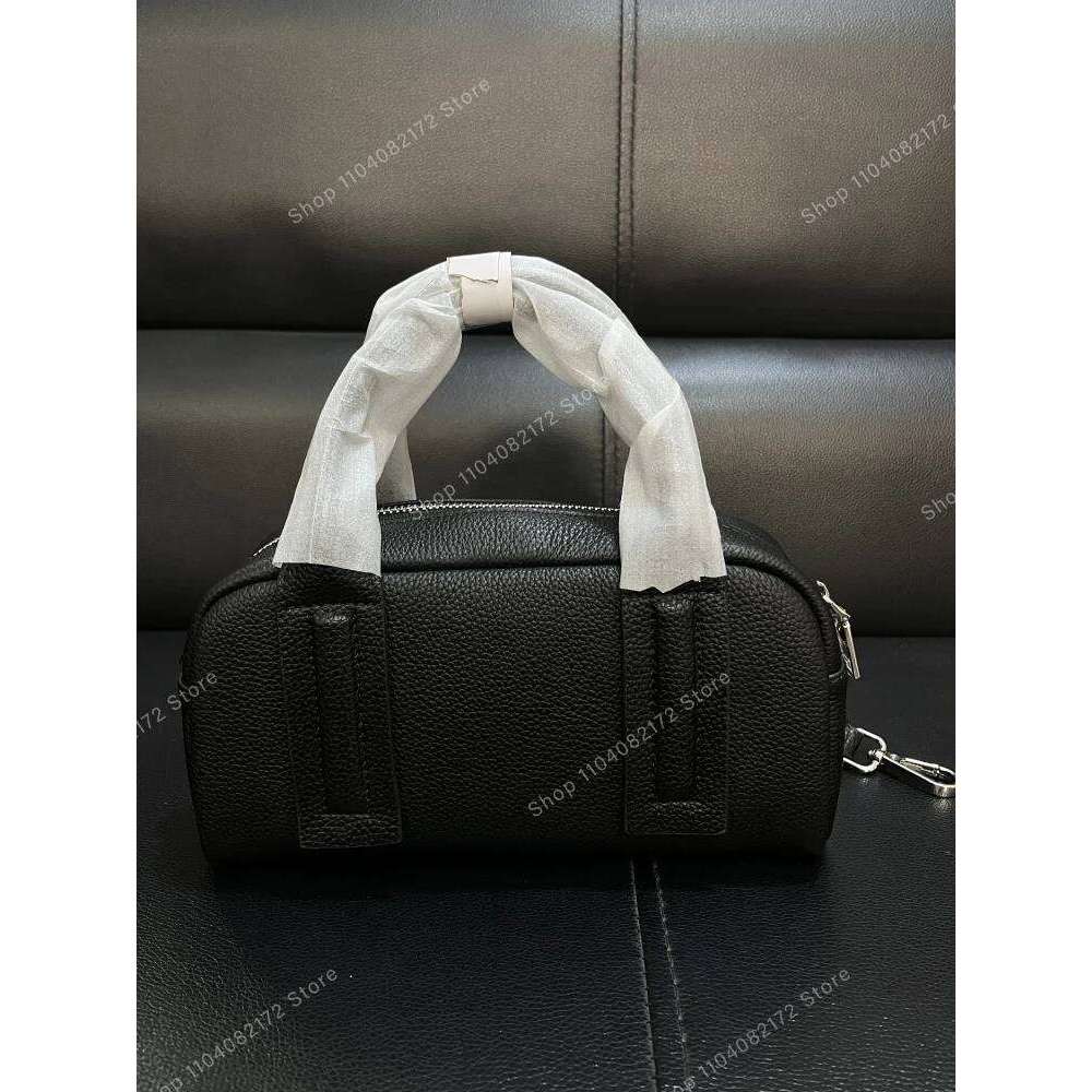 Designer Luxury 2025 New Spring Brand Black Genuine Leather Handbags Casual Sier Zipper Shoulder Bags Women Totes