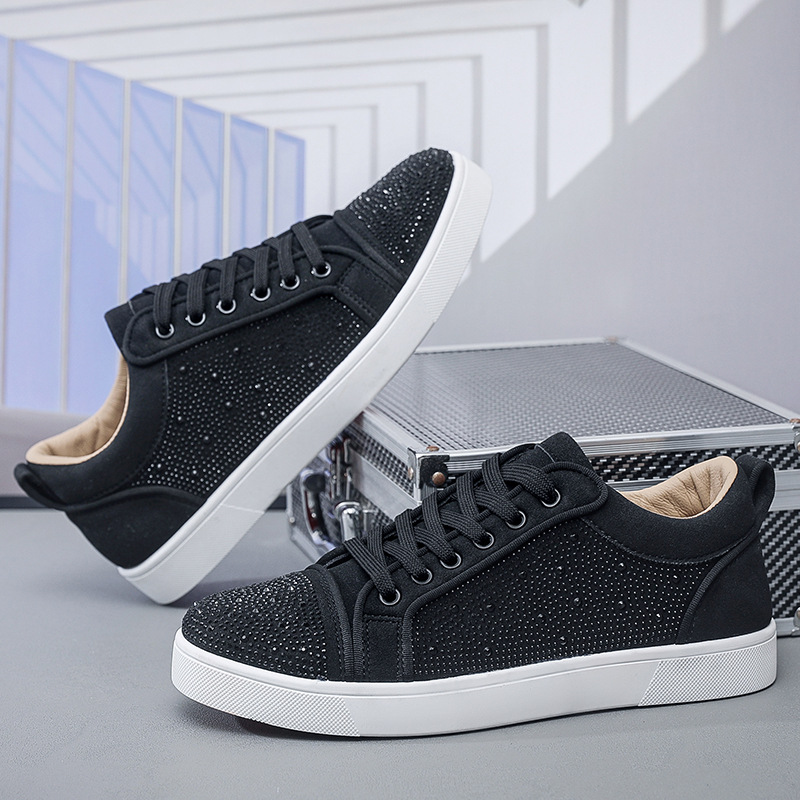 Free shipping designer shoes men casual shoes black white durable breathable comfortable outdoor sport shoes new 2025