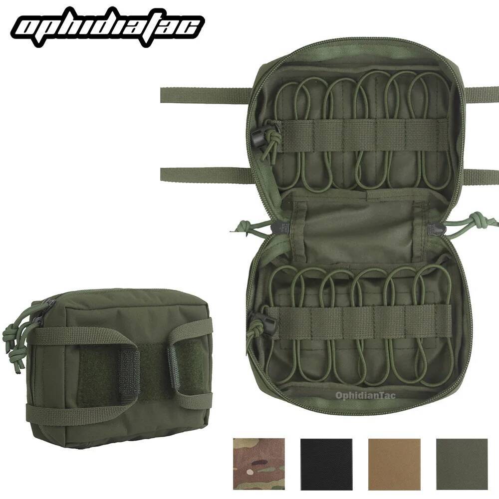 OPHIDIAN Horizontal Pull Small Lightweight Emergency Quick Deployment Waist Bag MOLLE System Mounted Large Capacity Portable