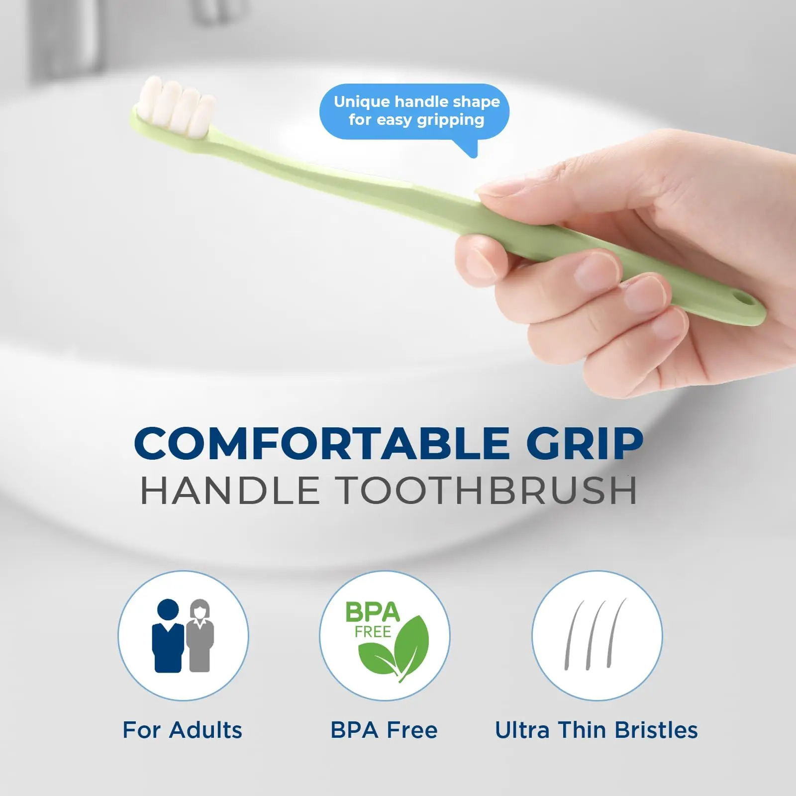 Super soft toothbrush suitable for adult sensitive gums upgraded 20000 soft bristle toothbrush with 8 holes 250528