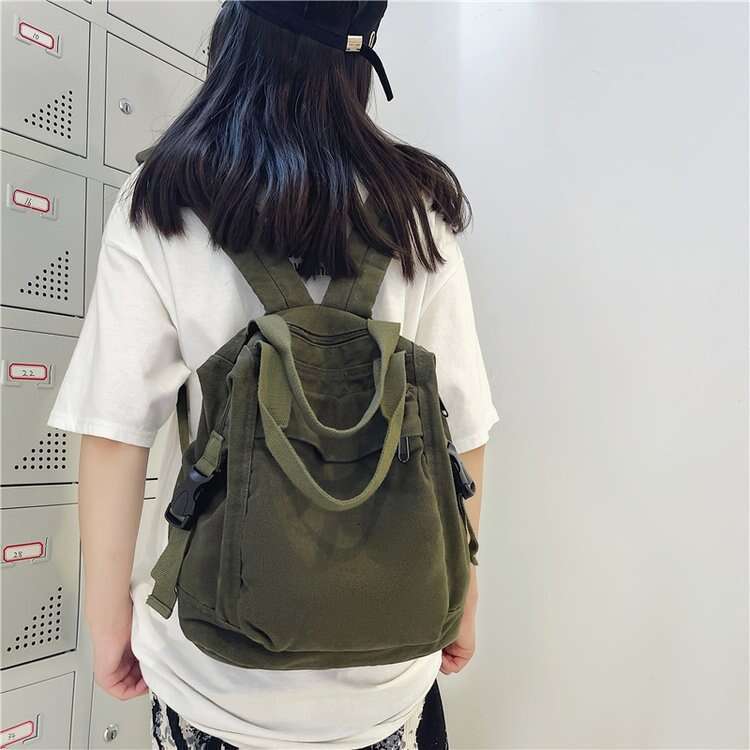 Handheld Denim Double Shoulder Bag 2025 New Backpack
