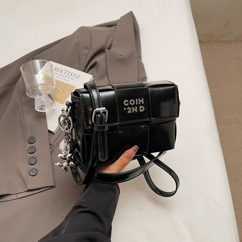 designer High-end Niche Bag for Women Spring Summer 2025 New Fashion Woven Crossbody Bag Korean Style Hot Handbag Small Square Bag