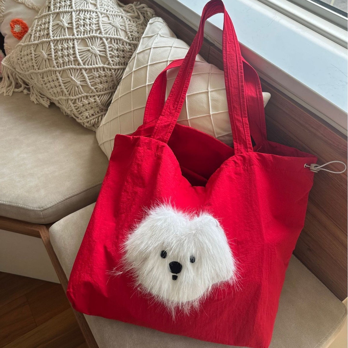 Top Brand High Quality New Style Style Embroidered Bag Casual Large Capacity Women's Handheld Canvas Bag Simple Fashionable Class Bag New Free De