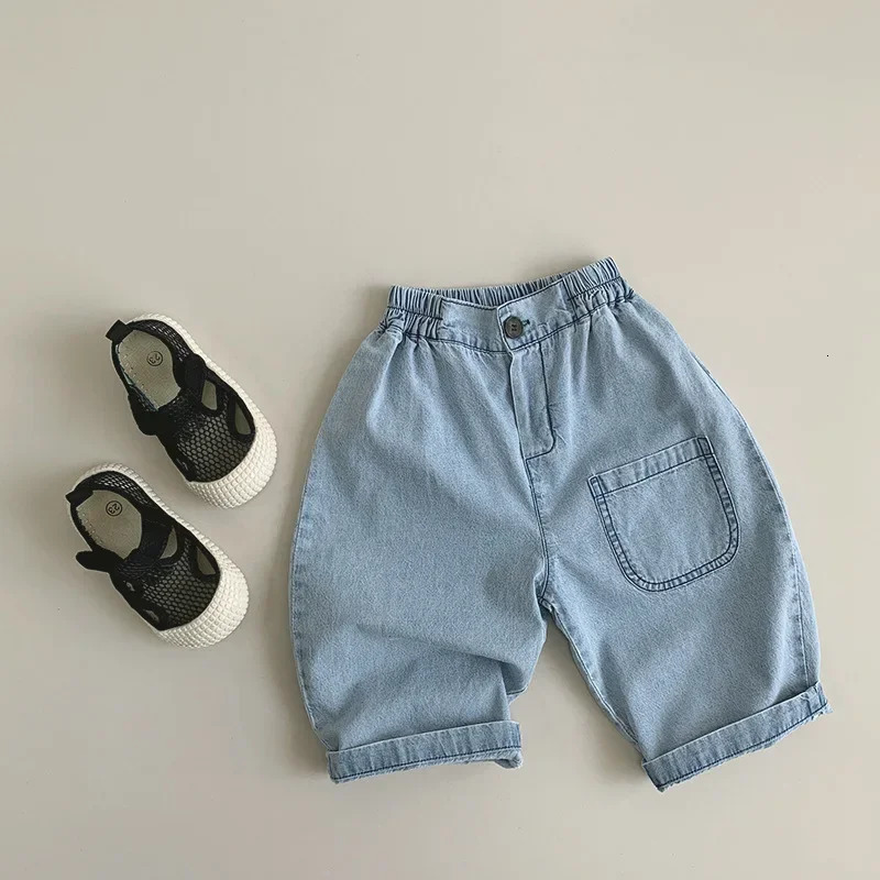 Children 1-5 Years Old Spring Summer Thin Jeans Boys Loose Casual Pants Fashion Girls Pants 250527