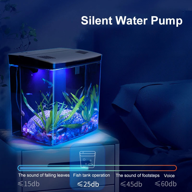 Fish tank living room small mini Douyu tank household tabletop ecological tank self circulating back filter goldfish tank 250530