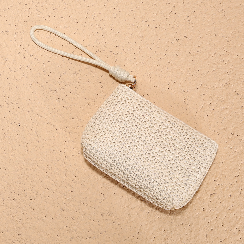New Summer Straw Woven Bag Small Wallet Coin Wallet Designer Men's Keybag Women's Fashion Wallet Women's Fashion Handbag