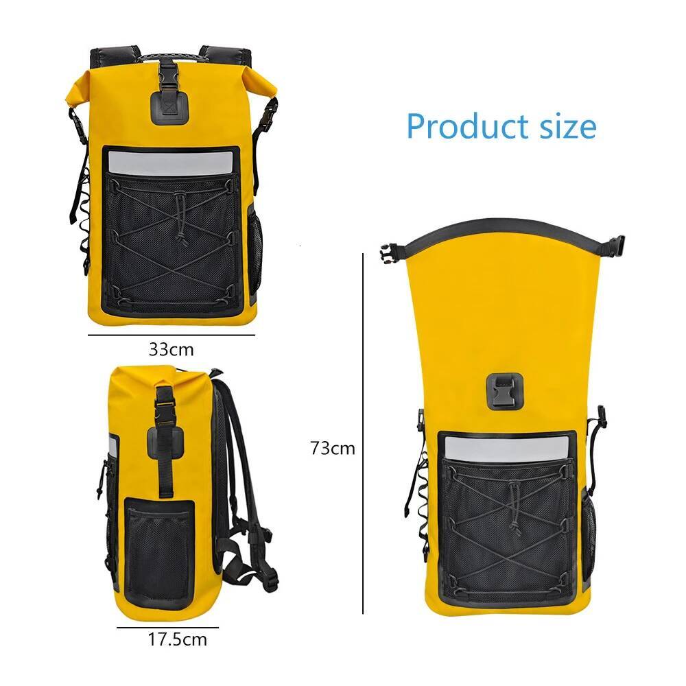 Swimming Kayak Dry Backpack for Women Men Waterproof Shoulder Trekking Drifting Rafting Surfing Boating PVC Camping Bag 35L