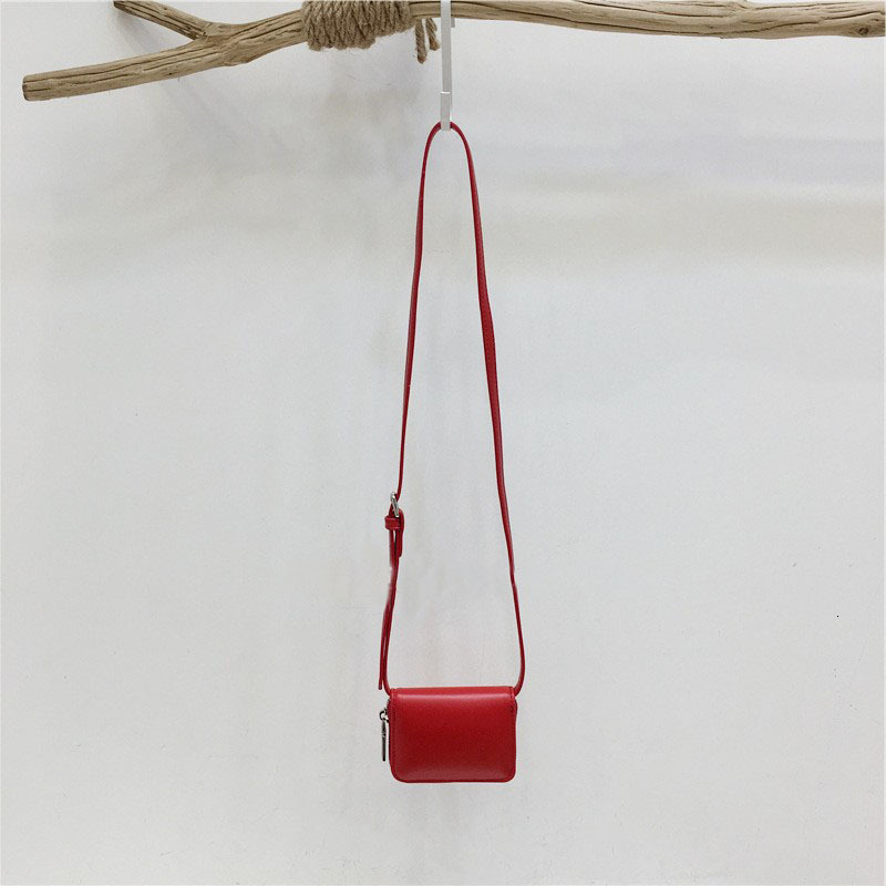 designer Cross-border Card Holder Korean Style Mini Crossbody Bag Fashion Wallet High-end Red Simple Crossbody Small Bag New Waist Bag