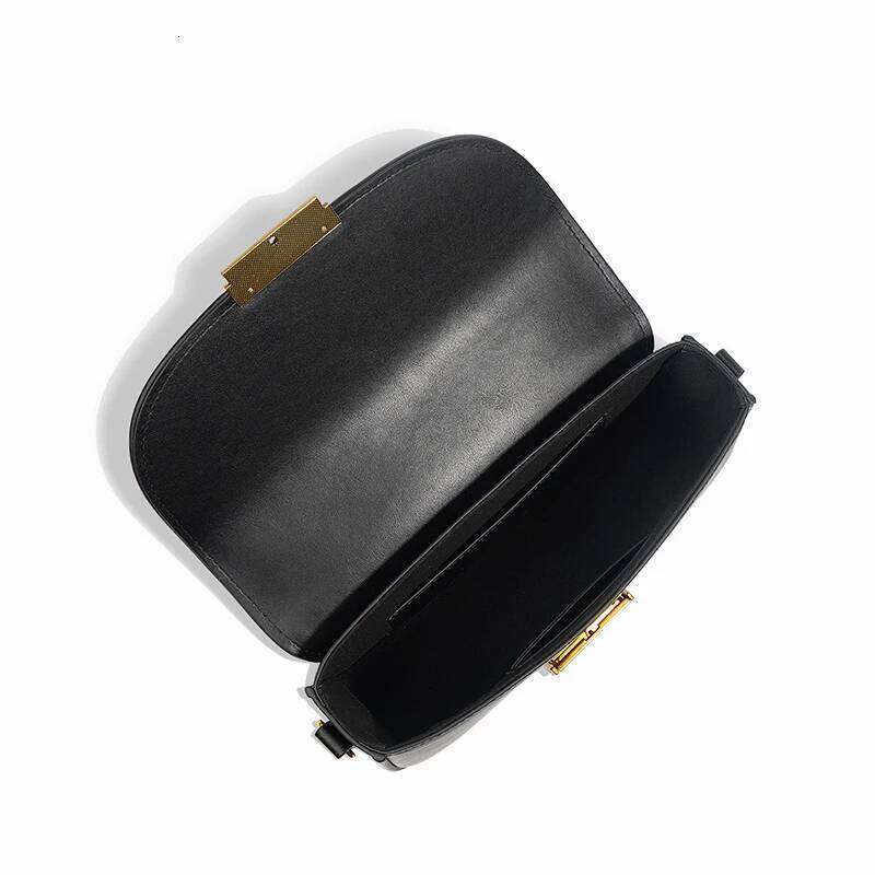 New Lady Cowhide Split Leather Bag Female Underarm Saddle Designer Single Shoulder Crossbody For Women