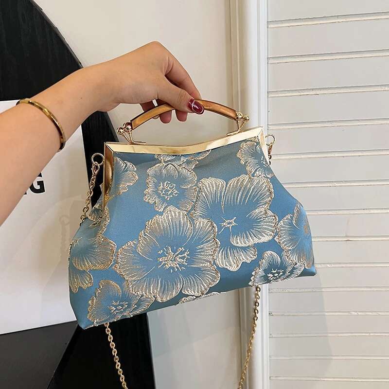 Women Party Fashion Exquisite Ladies Dinner Bag Elegant Chain Simple Formal Gorgeous Crossbody Daily Use Purse