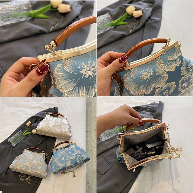 Women Party Fashion Exquisite Ladies Dinner Bag Elegant Chain Simple Formal Gorgeous Crossbody Daily Use Purse
