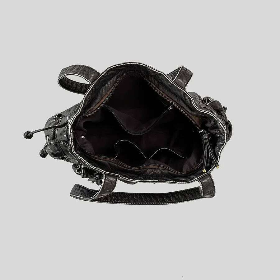 Casual Soft Leather Women Shoulder Bag Y2k Female Handbag Large Capacity Bolsa Feminina Fashion Multipocket Ladies Big Totes