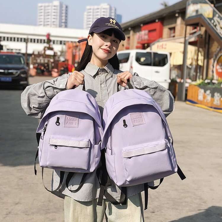 Sweet Parent-Child 2025 Summer New College Style Simple Backpack