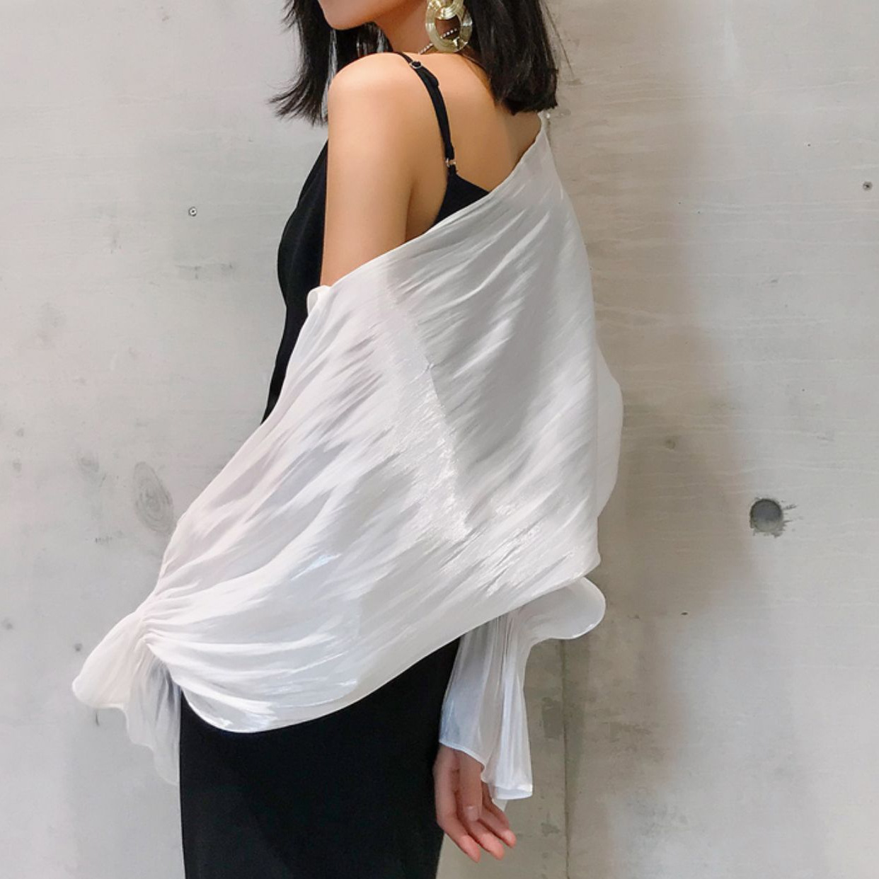 K893 Very fairy ice silk shawl with skirt chiffon sunscreen cardigan loose and stylish outerwear tops for women 2025 spring and summer new
