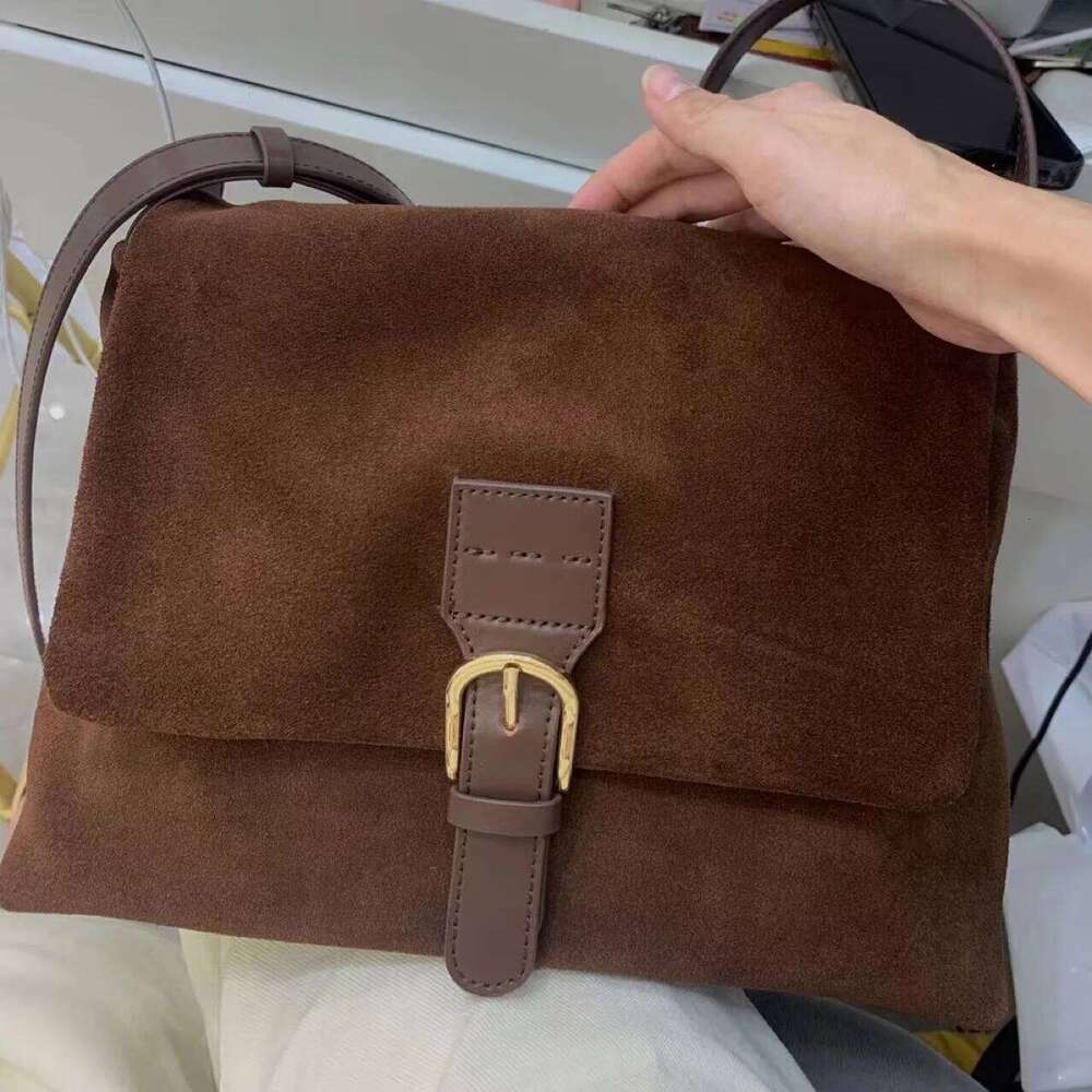 2024 Market New Top Grade Suede Brown European And American Women's Casual Shoulder Crossbody Bag Fashion Hot Selling Style 250601