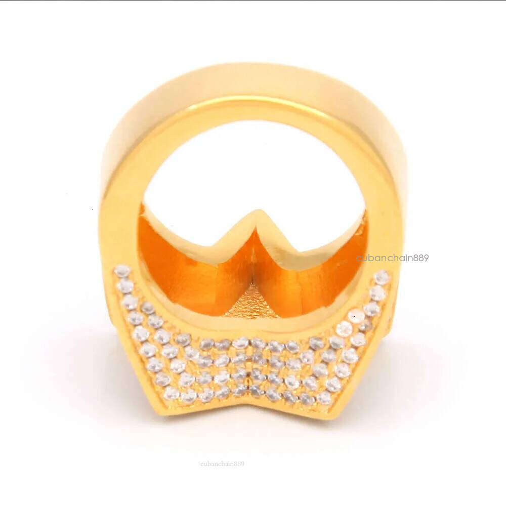 men's passed GRA Dia Five-pointed Men's star Hip Hop trendy moissanite dia gold sterling sier cuban women ring