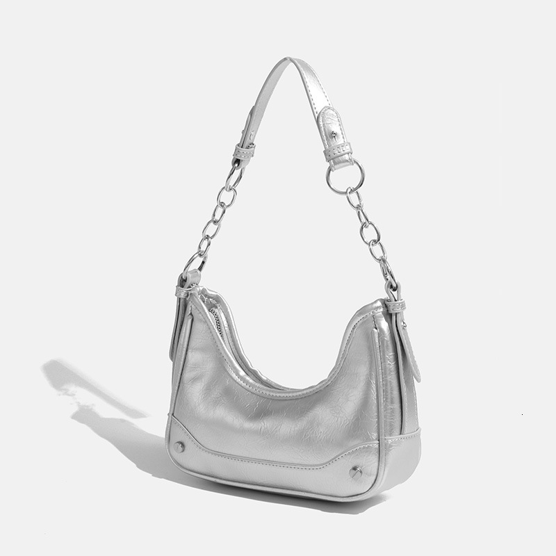 designer Underarm Bag for Women, Crescent Bag, New Trendy High-End Niche Chain Fashion Commuter Crossbody Baguette Bag