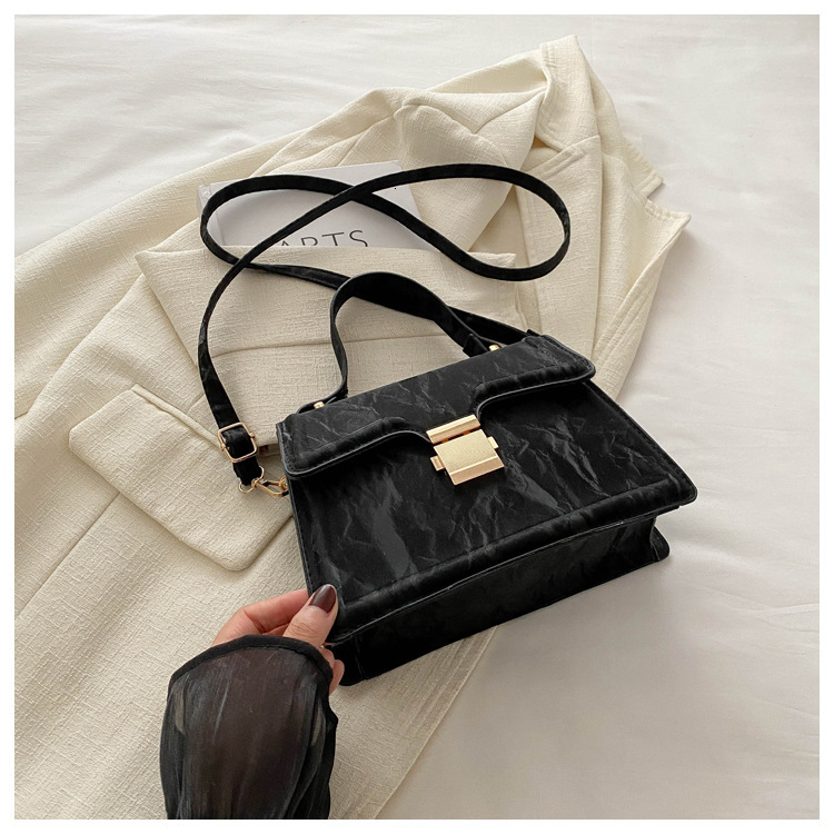 Korean Style Fashion Handbag for Women 2024 Spring Summer New Simple Casual Small Square Bag High-end Niche shopping bag Free shipping designer Crossb