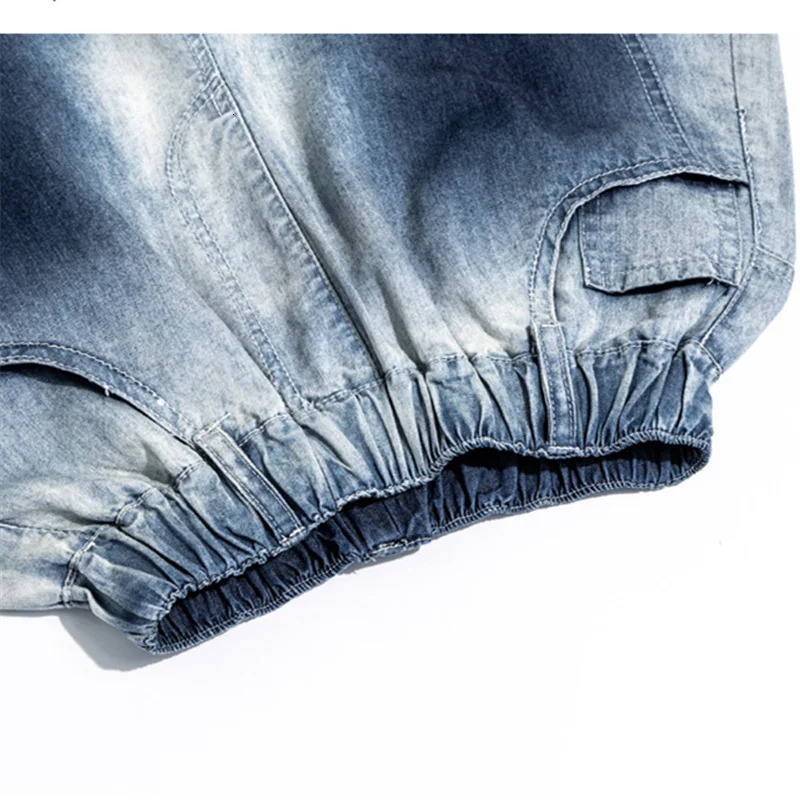 Children Stylish Summer Jeans for Tweens Boy Fashion Loose Fit Denim Pants Kids Teenager Gradient Blue Baggy Jeans Trousers 250527