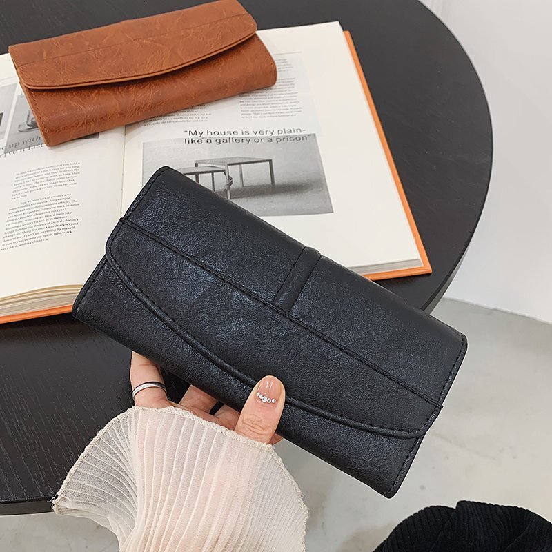 Vintage Women's Wallet Long Style Designer New Free Shipping Large Capacity Multi-card Slot Card Bag Fashion Clutch For Women Mobile Phone Bag