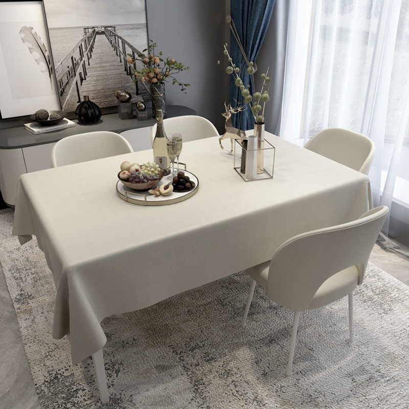 T0498 wash-free waterproof and oil-proof PVC tablecloth net red ins home simple solid color table cloth coffee table desk tablecloth wholesale