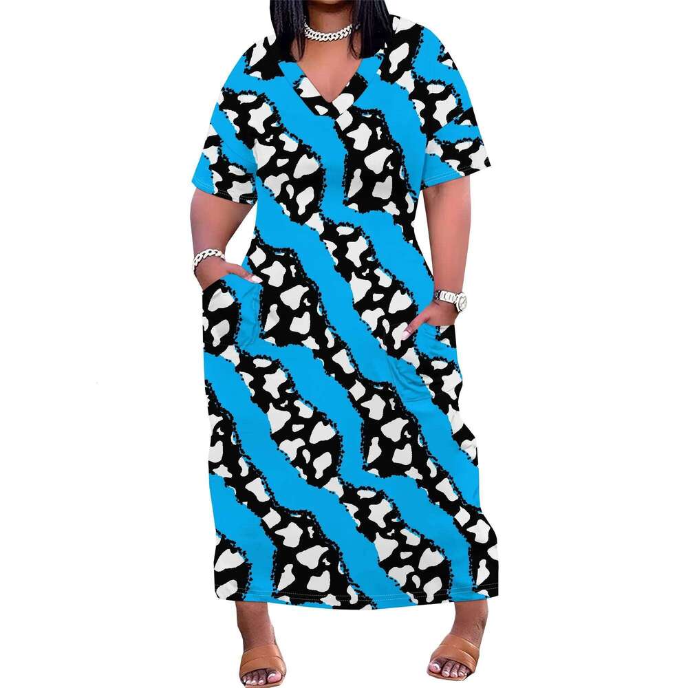 Plus Size Dresses for Curvy Women 2025 Summer Casual Short Sleeve Tshirt Long Maxi Dress with Pockets Beach Vacation Outfits High quality, fashionable