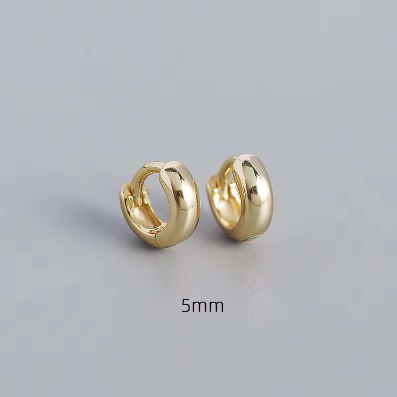 Silver Jewelry Manufactures Bold Hoop Earrings 14K 18K Gold Vermeil 925 Sterling Huggies Drop Fashion Jewelry