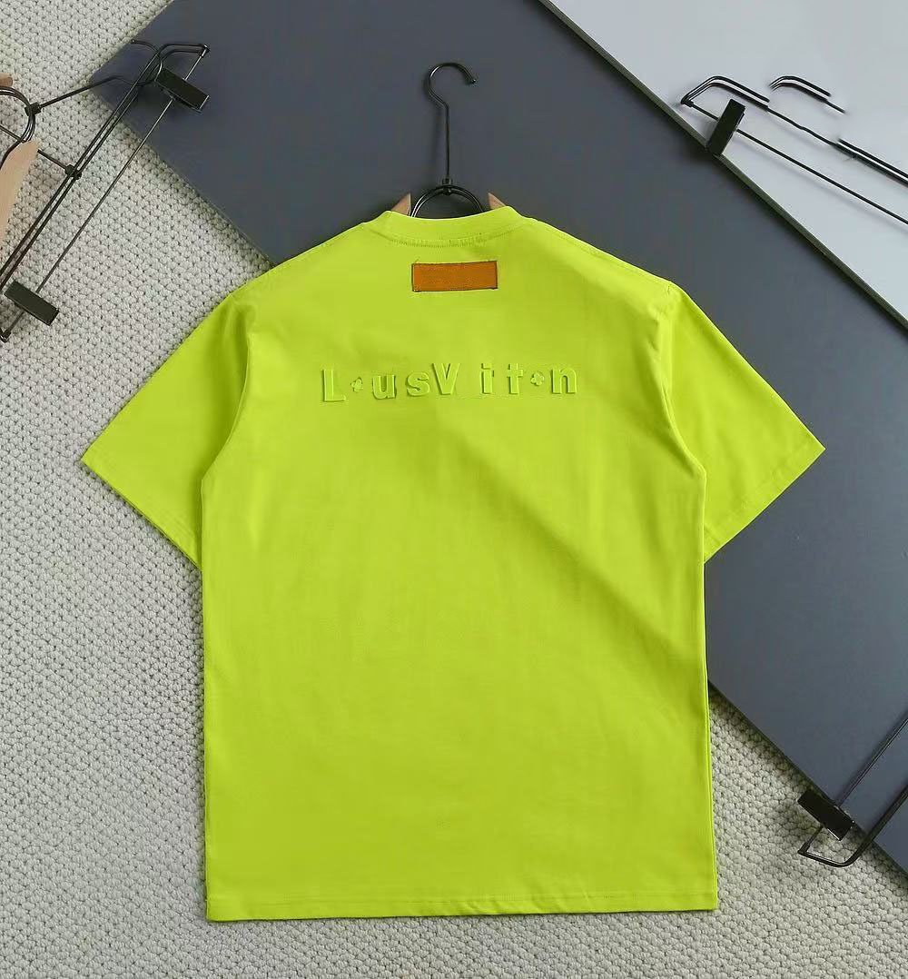 Summer men's T-shirt designer adopts high-quality classic three-dimensional letter fashion men's casual T-shirt loose European size