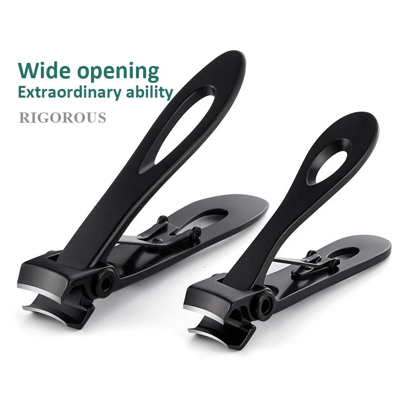 High-quality Wide Jaw l Nail Clippers Cutter Trimmer Manicure Scissors Thick Hard Toenail Fingernail Pedicure Tools 250530