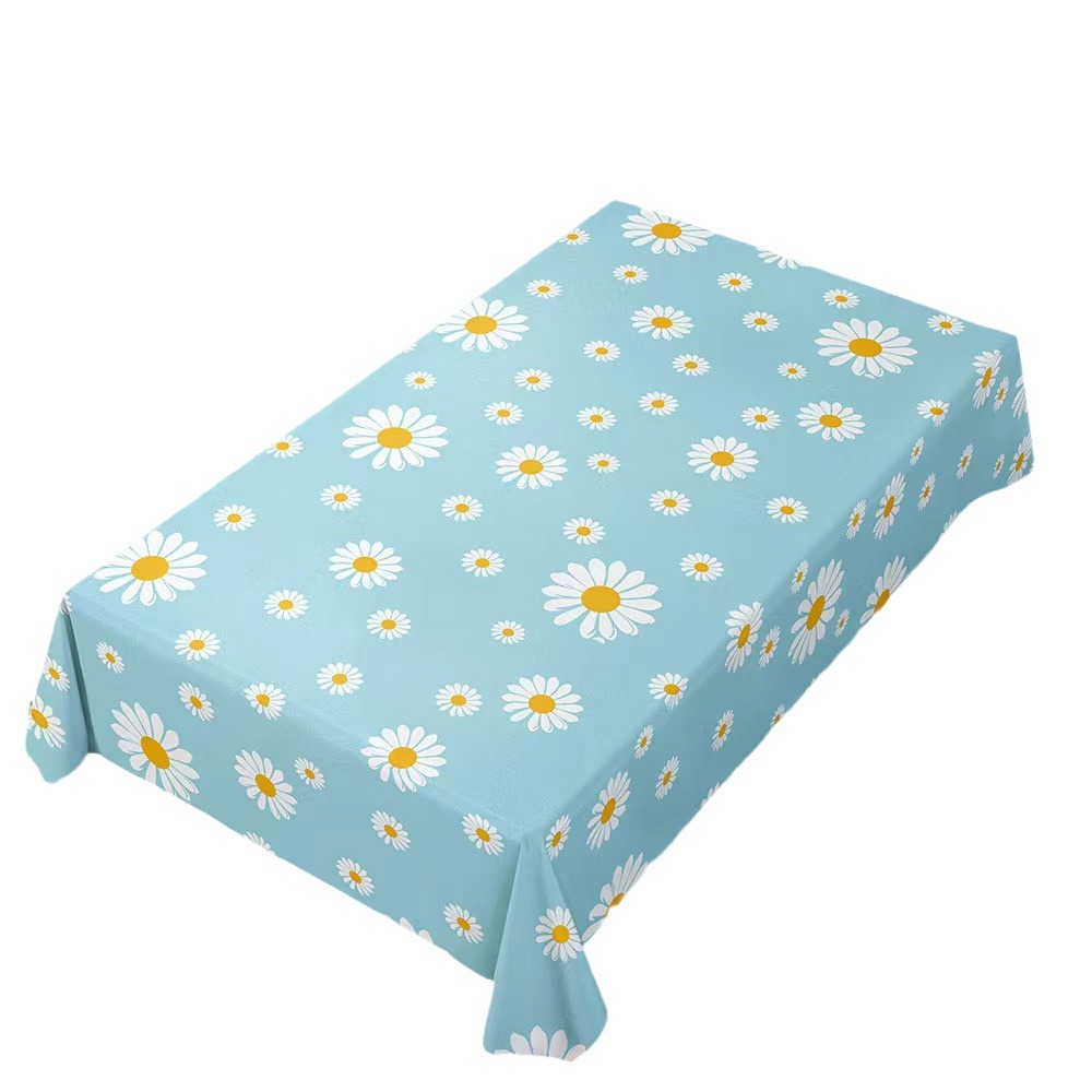 T0499 European hotel light luxury restaurant small fresh waterproof and oil-proof washable dust-proof non-slip home table cloth desk mat