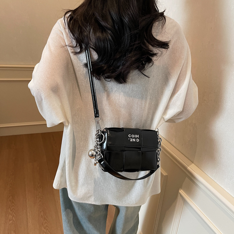 designer High-end Niche Bag for Women Spring Summer 2025 New Fashion Woven Crossbody Bag Korean Style Hot Handbag Small Square Bag
