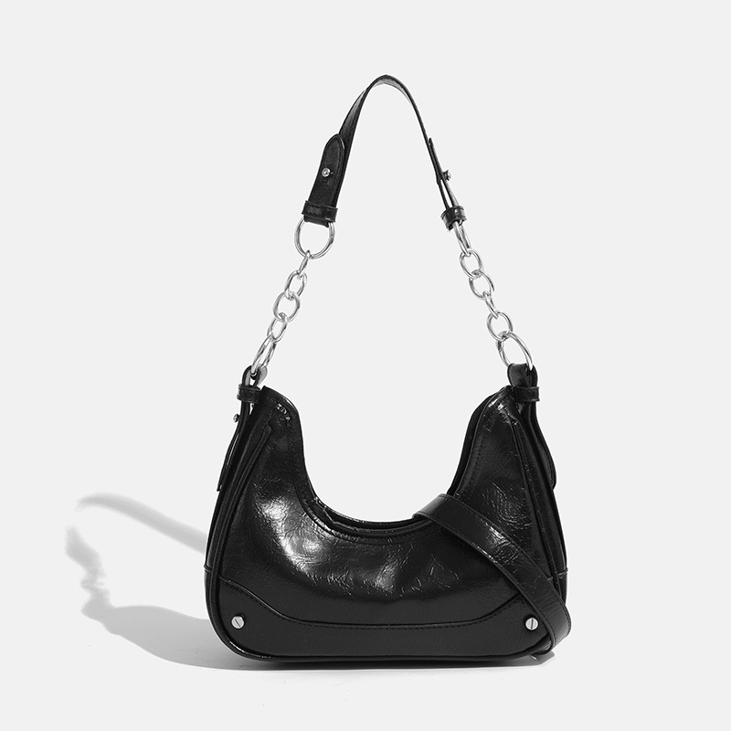 designer Underarm Bag for Women, Crescent Bag, New Trendy High-End Niche Chain Fashion Commuter Crossbody Baguette Bag