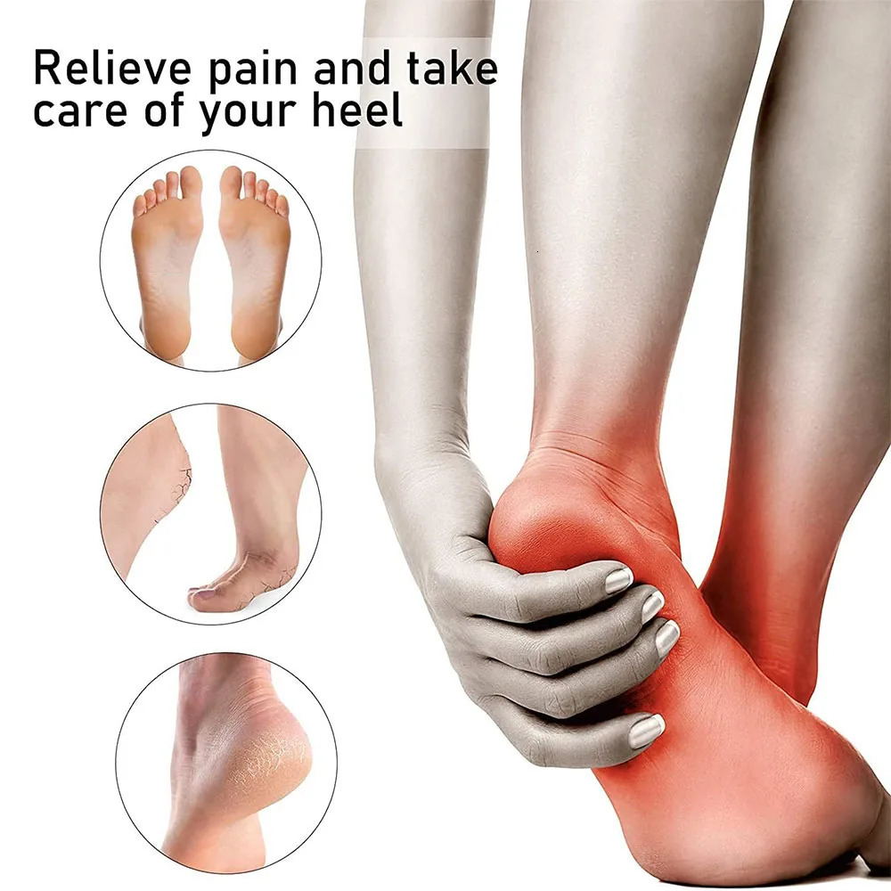 1Pair Foot Heel Pain Relief Sleeve Plantar Fasciitis Therapy Wrap Ankle Brace Arch Support Sock Protect Ortic Insole 250530