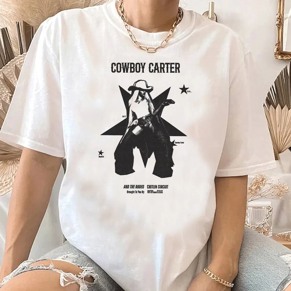 Beyonce Cowboy Carter shirt female Graphic anime 80s Pastel Retro tshirt Comfortable Digital Pop Culture Punk Pastel Classic