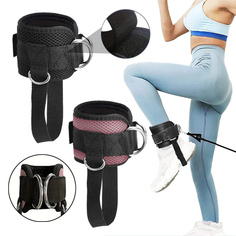 Fitness Ankle Straps Adjustable DRing Support Cuffs Gym Leg Strength Workouts Pulley With Buckle Sports Guard Safety Abductors 250530