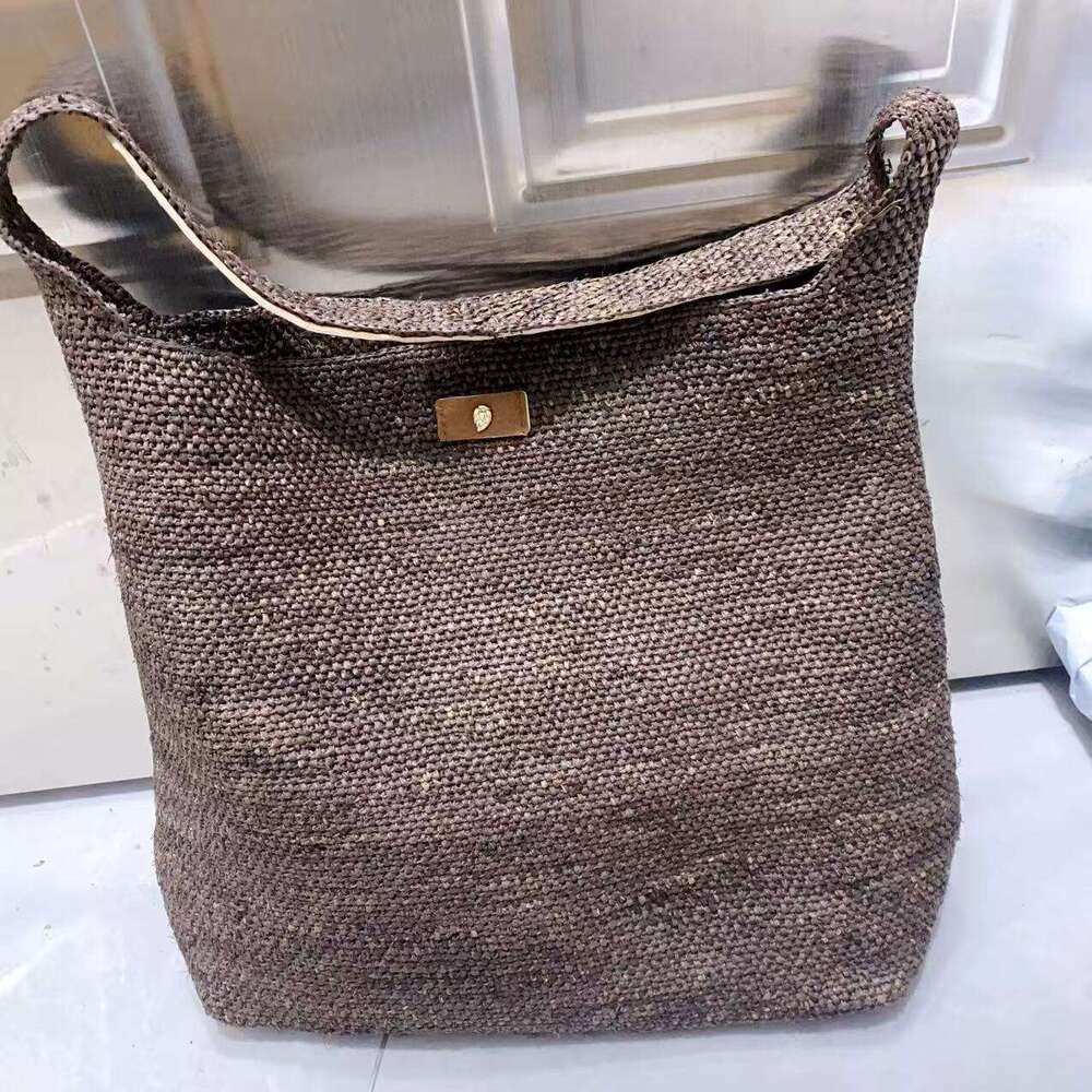 Straw Beach Tote Korean Style INS Vacation Raffia Woven Straw Handbag Shoulder French Casual Beach Bag Crossbody Bag