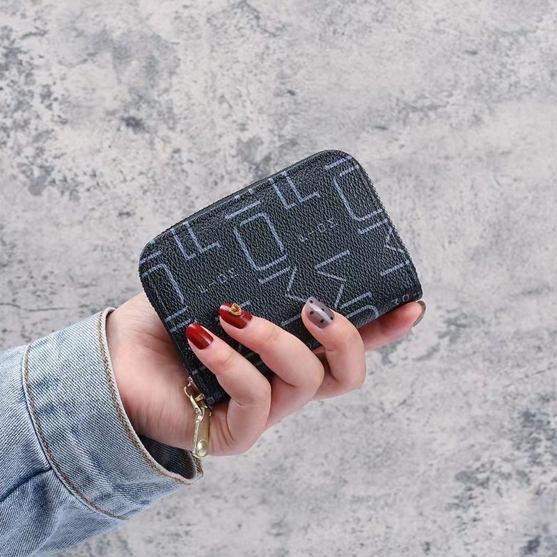 European and American Fashion fashion Card fashion Cover Large Capacity Multi Card Slot Bag Zipper Coin Wallet Designer Men s Fashion Key Bag