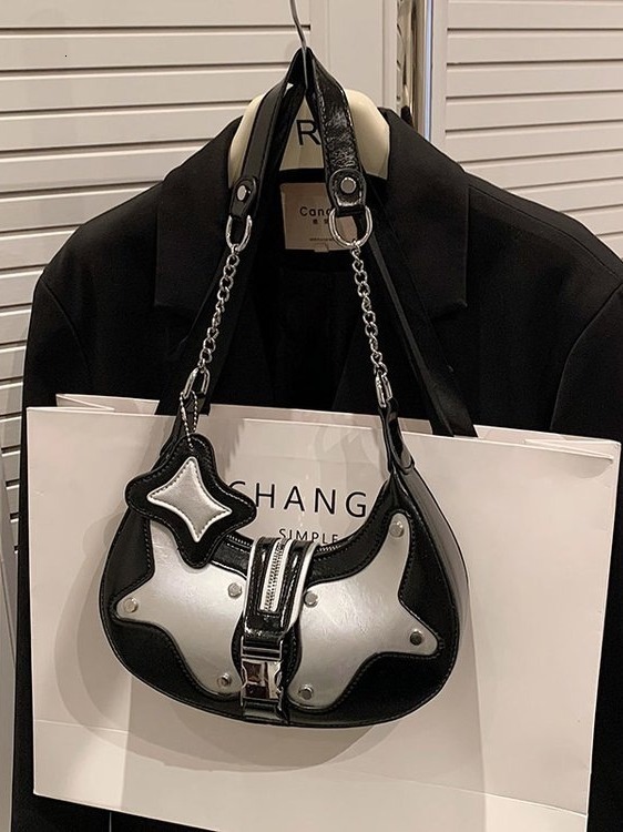 designer Trendy Cool Design Bag for Women 2025 Summer New Birthday Gift Niche High-end Underarm Shoulder Bag Crescent Bag