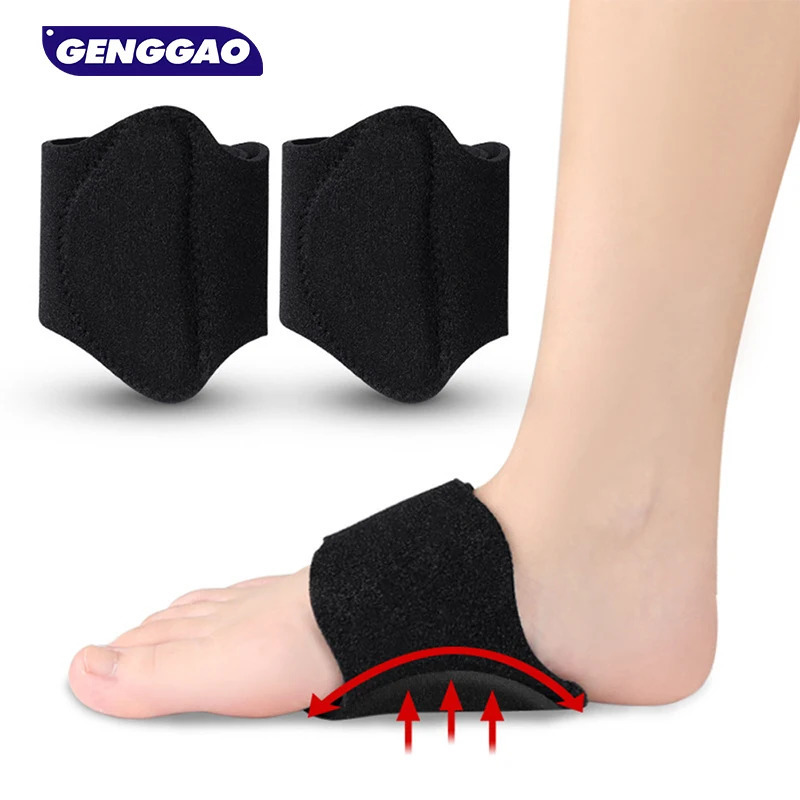 1 Pair Arch Support Adjustable Ortics Compression Braces Bands Gel Pads for Flat Feet High Fallen Arches 250530