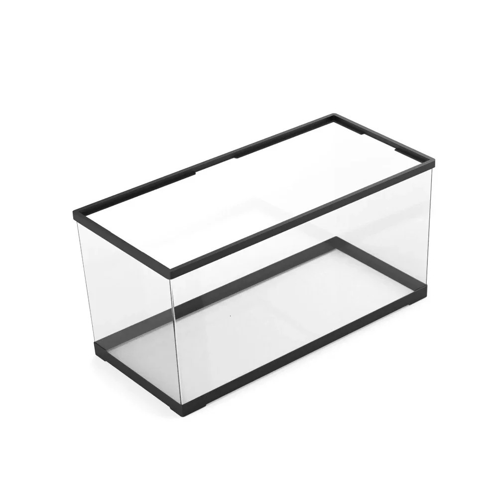 Large 60cm Aquarium Fish Tank Acrylic High-definition Transparent Detachable Anti Drop Plastic PET Breeding Box for Turtles 250530
