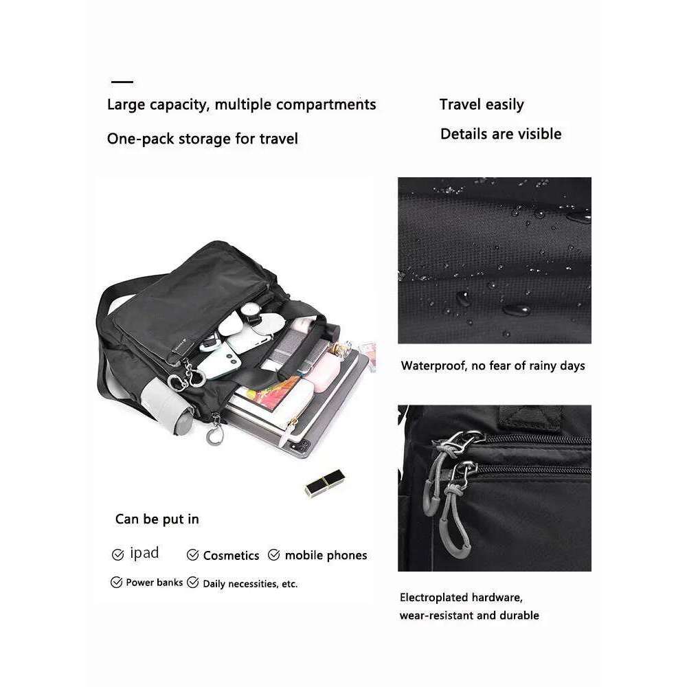 Fouvor Women Crossbody Bags Nylon Waterproof Lightweight Fabric Handbag Long Straps Designer Female Shoulder Bag 2802-17