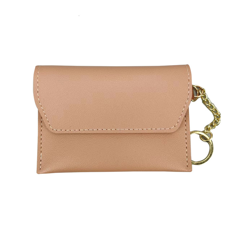 Cross border thin buckle simple women s coin wallet bank card clip coin fashion wallet fashion designer fashionable women s handbag wallet