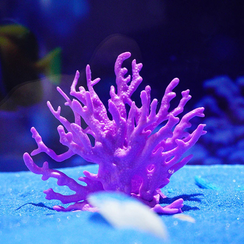 Coralline Artificial Fish Tank Decorations Aquarium Artificial PVC Plants Coral Ornaments Aquarium Landscape Aquarium 250530