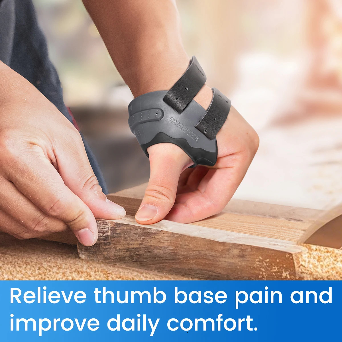 VELPEAU Thumb Splint CMC Joint Orthosis for Arthritis Osteoarthritis and Pain Relief Brace Durable Skinfriendly 250530