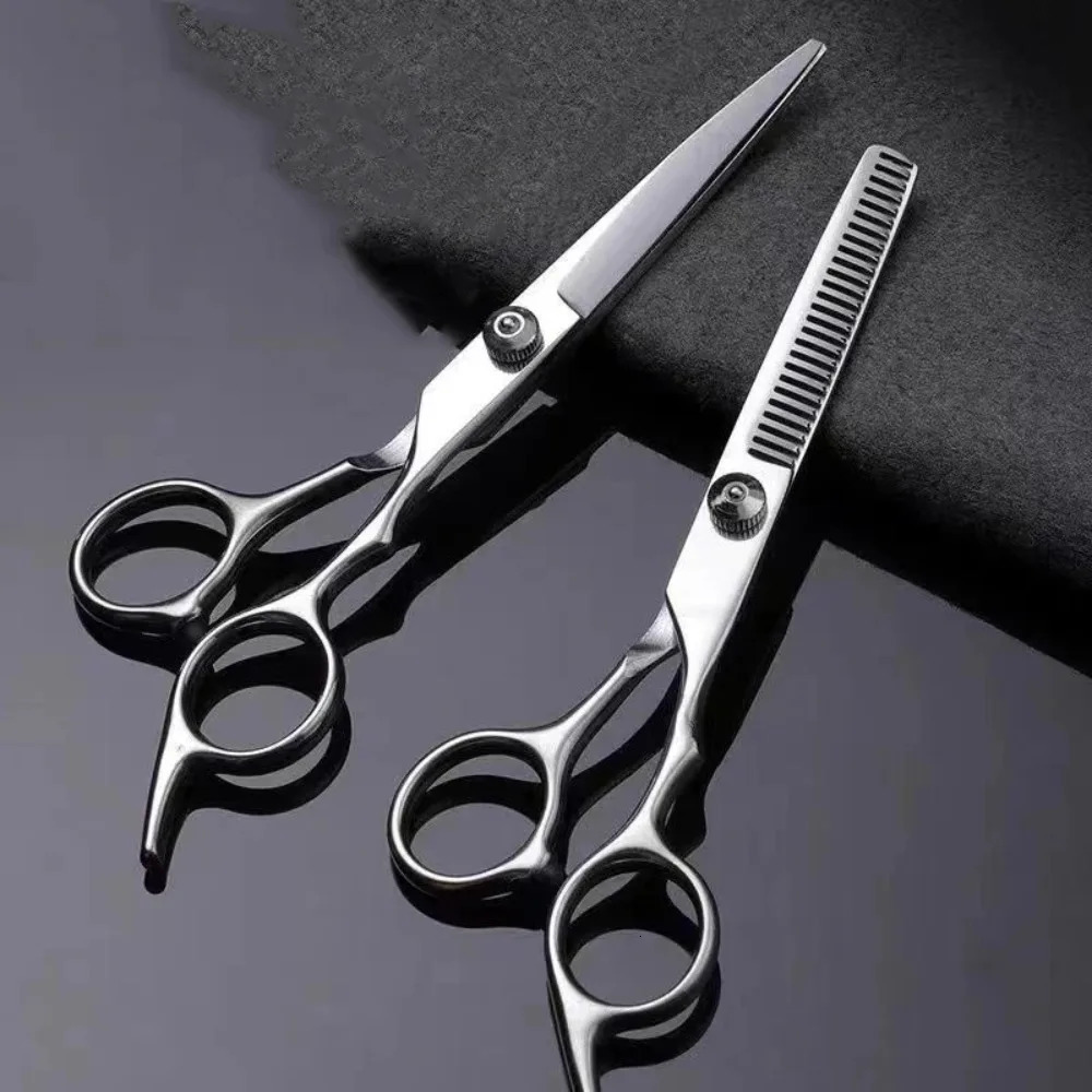 12pcs Professional Hairdressing Haircut Scissors 6 Inch Barber Shop Hairdressers Cutting Thinning Tools High Quality Salon Set 250530