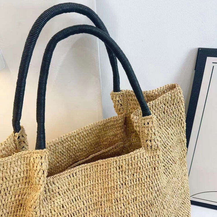 Straw Beach Tote Summer Handmade Simple Versatile Handbag Fashion Vacation Beach Women S Travel Casual Woven Bag Crossbody Bag