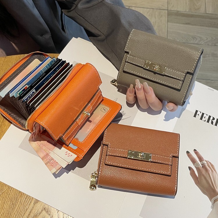 2025 New Genuine Leather High-end Women's Coin Purse Multi-functional Card Holder New Free Luxury Bag Delivery Designer Bag Two-in-one ID Clutch 