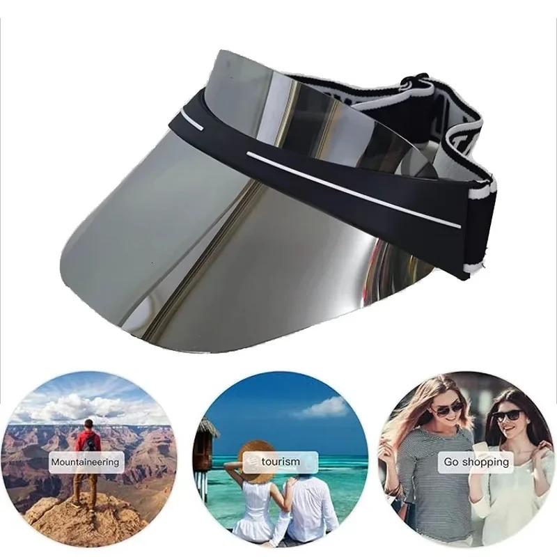 Sun Hat Womens Golf Cap with Silver Sunscreen Lens Original Mens Hat for Vacation Outdoor Hiking Casual Beach Visor 250528
