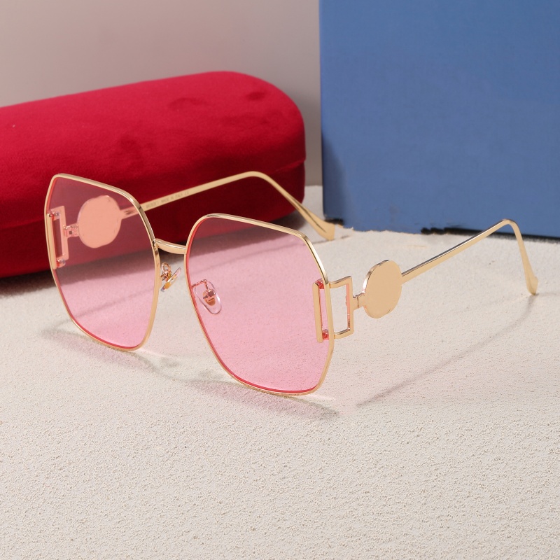 Classic Luxury brand metal sunglasses for men and women designer fashion sun glasses Eyewear shades UV400 Sun Glasses Metal Glass Lenses with box